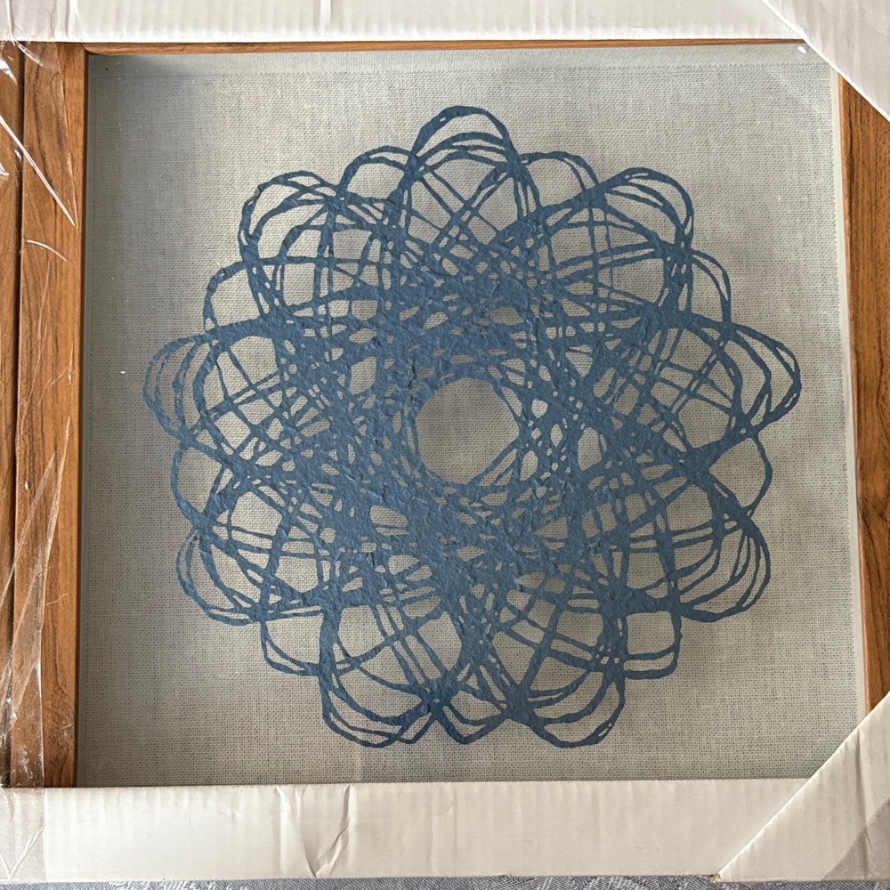 Blue Geometric Wall Art Set - Picture 6 of 6